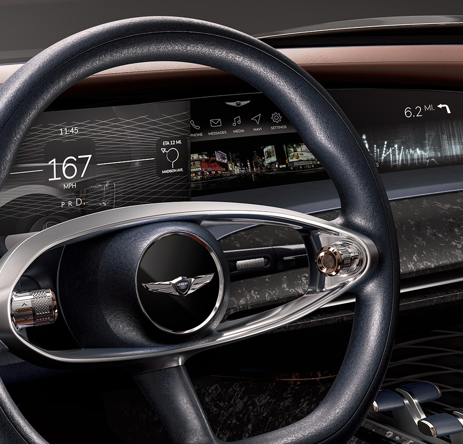 Genesis Essentia Concept 8-inch widescreen display