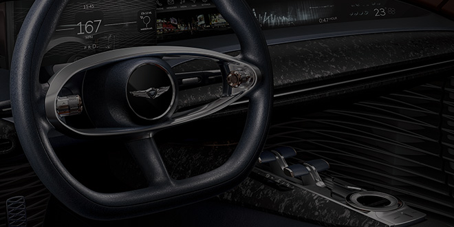 Genesis Essentia Concept interior close up