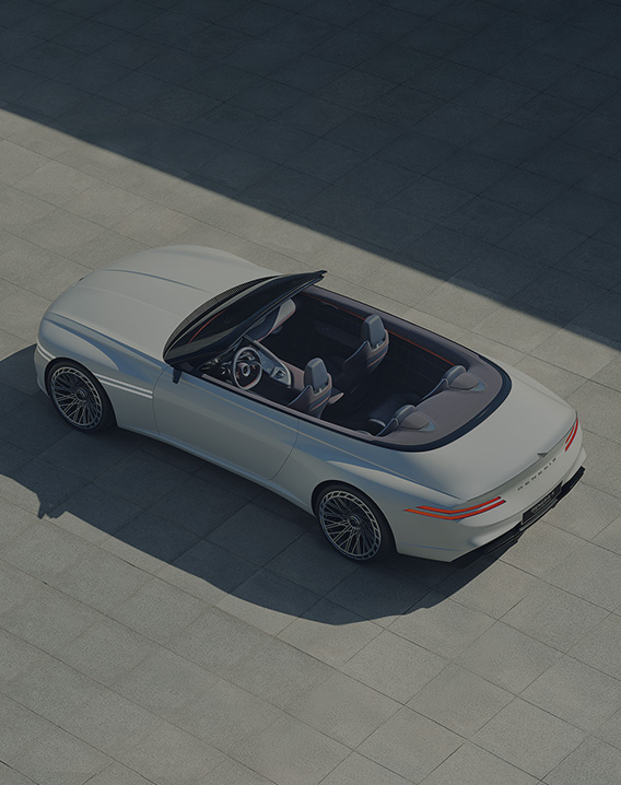 Vue en plan du concept X Convertible