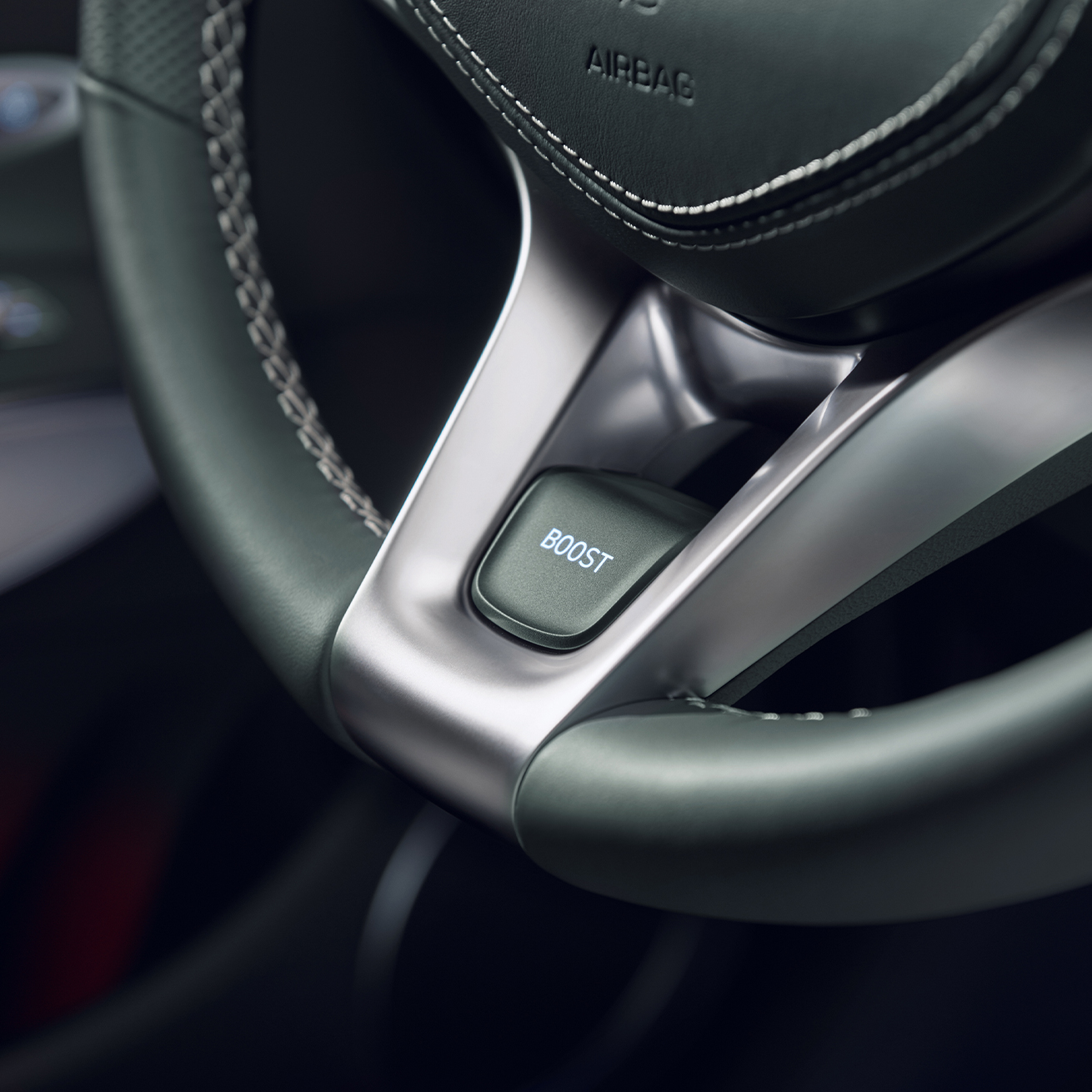 closeup of boost mode control