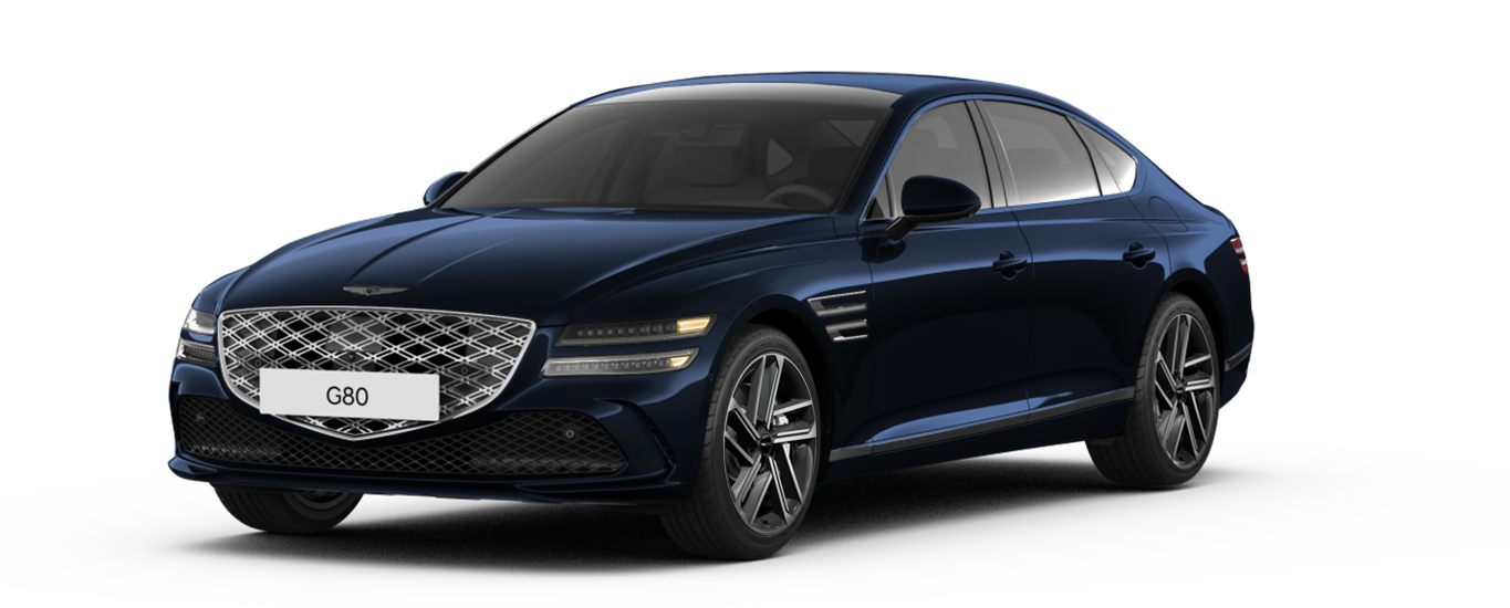 Genesis G80 in Capri Blue