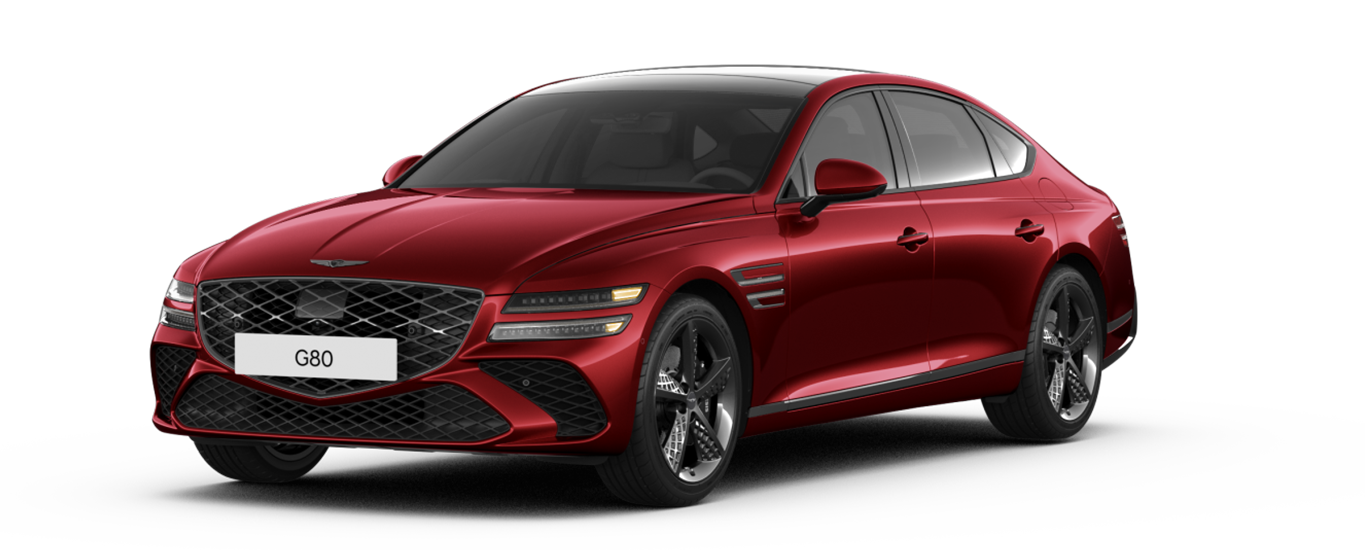   Genesis G80 in Cavendish Red