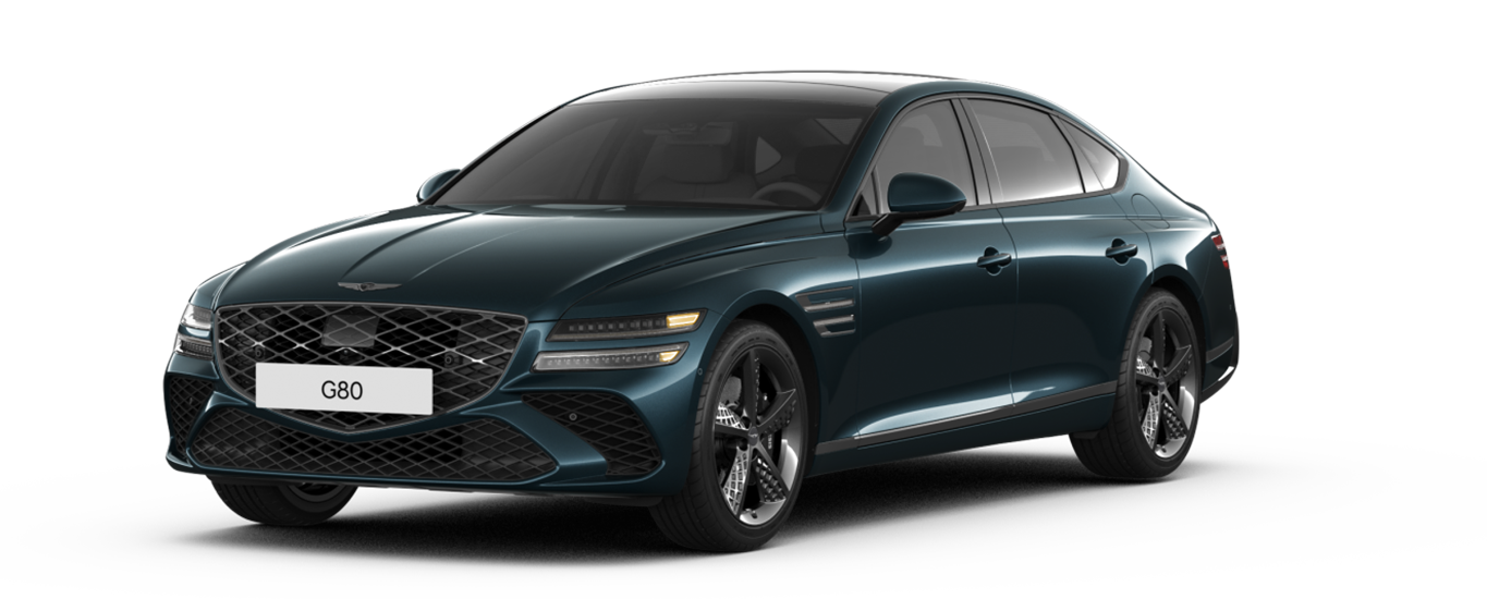 Genesis G80 in Tasman Blue