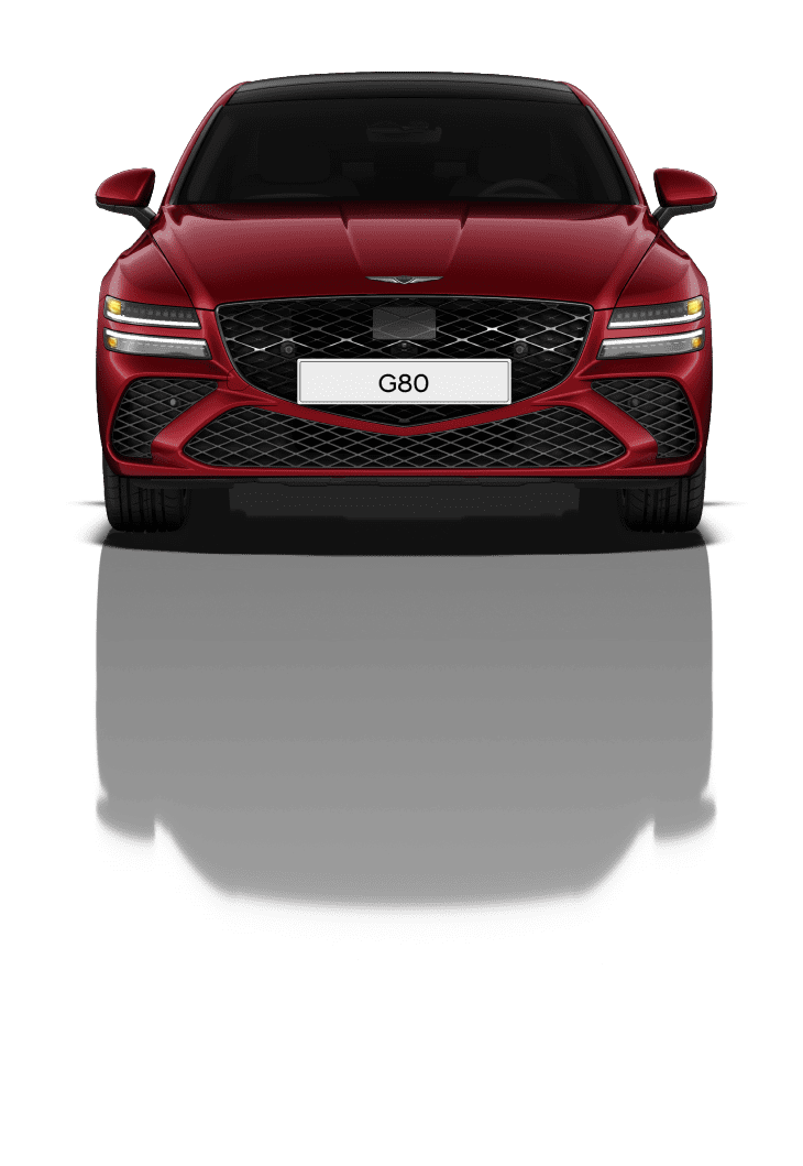 Front view of Cavendish Red G80 Sport