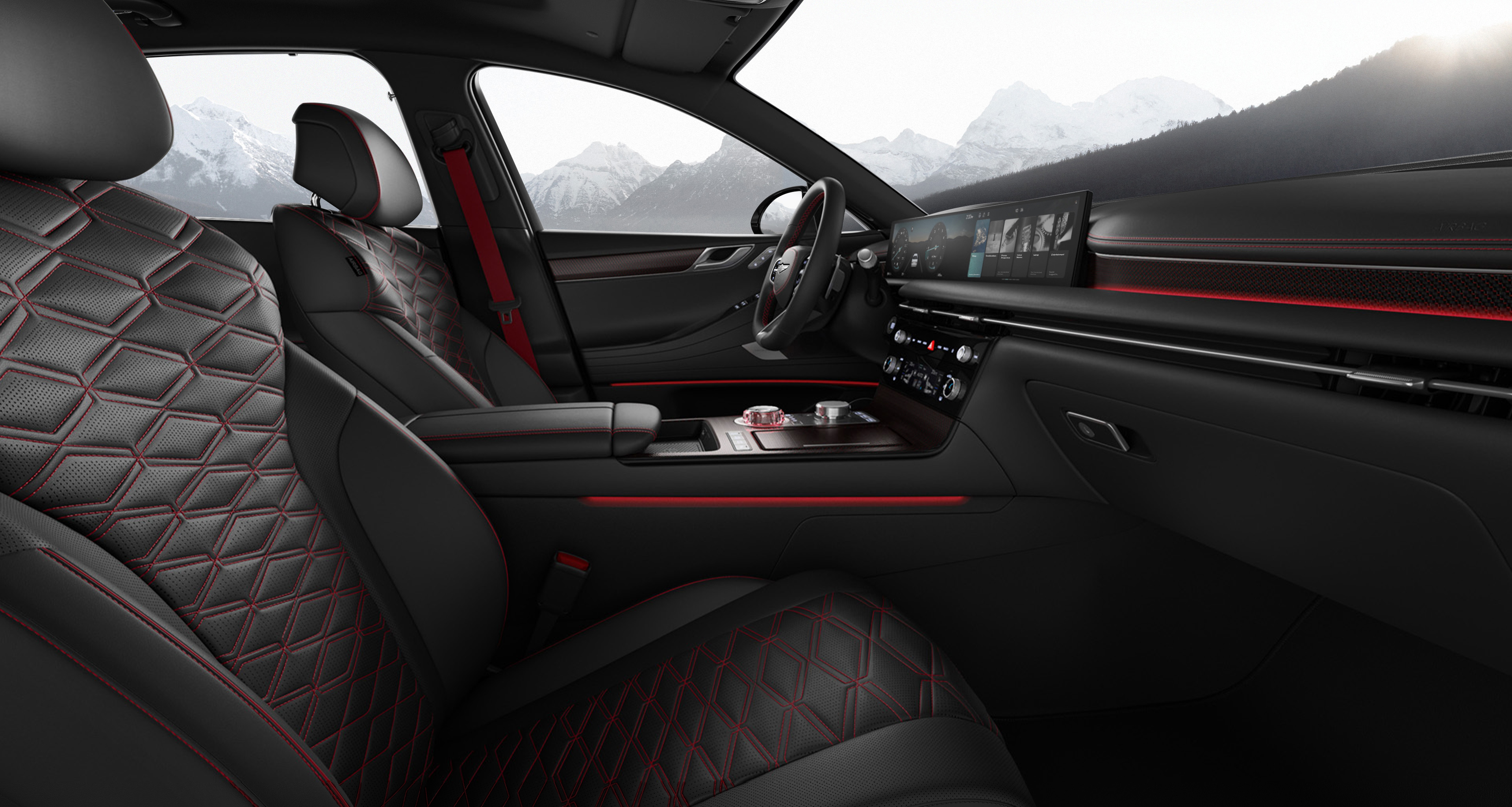  G80 Sport interior in Obsidian Black Mono-tone.