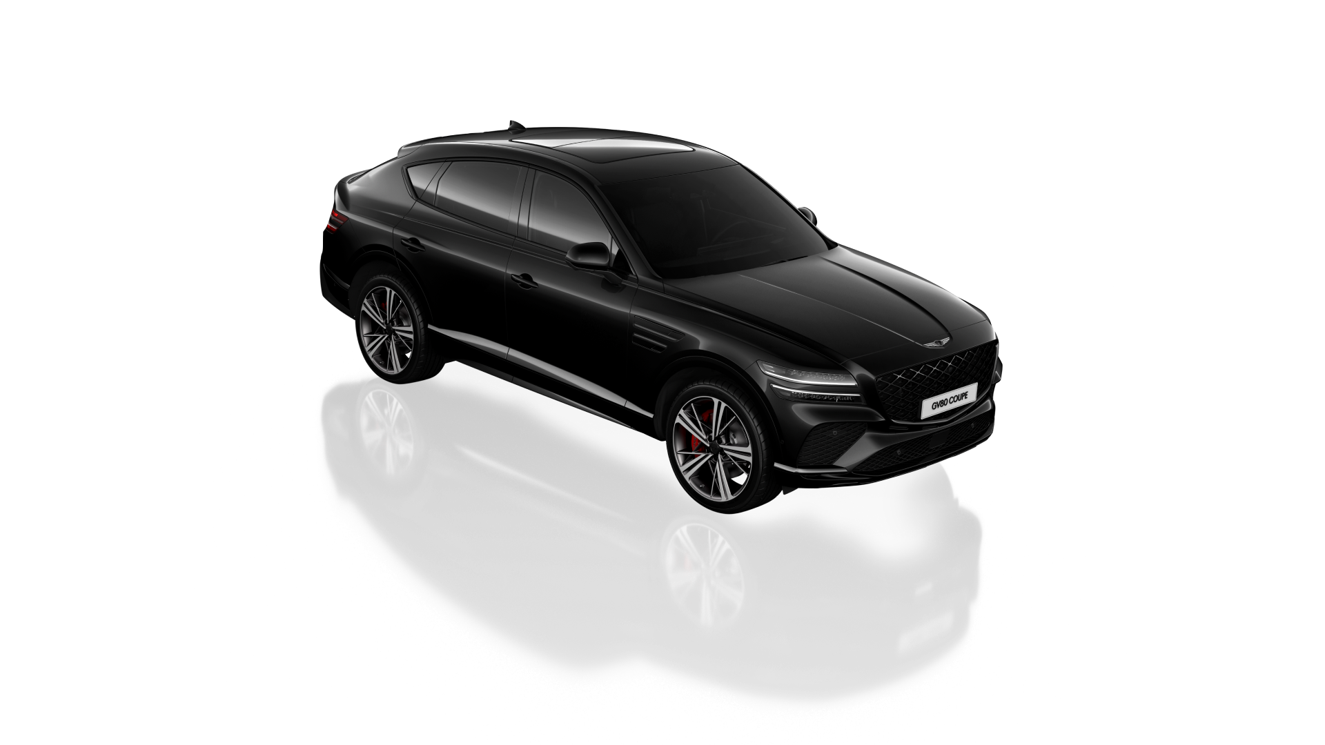 GV80 Coupe in Vik Black with AWD.