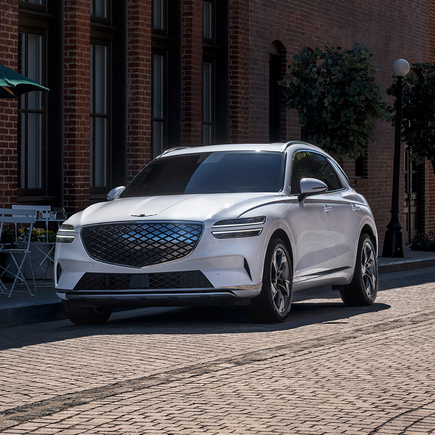 Electrified GV70 frontside