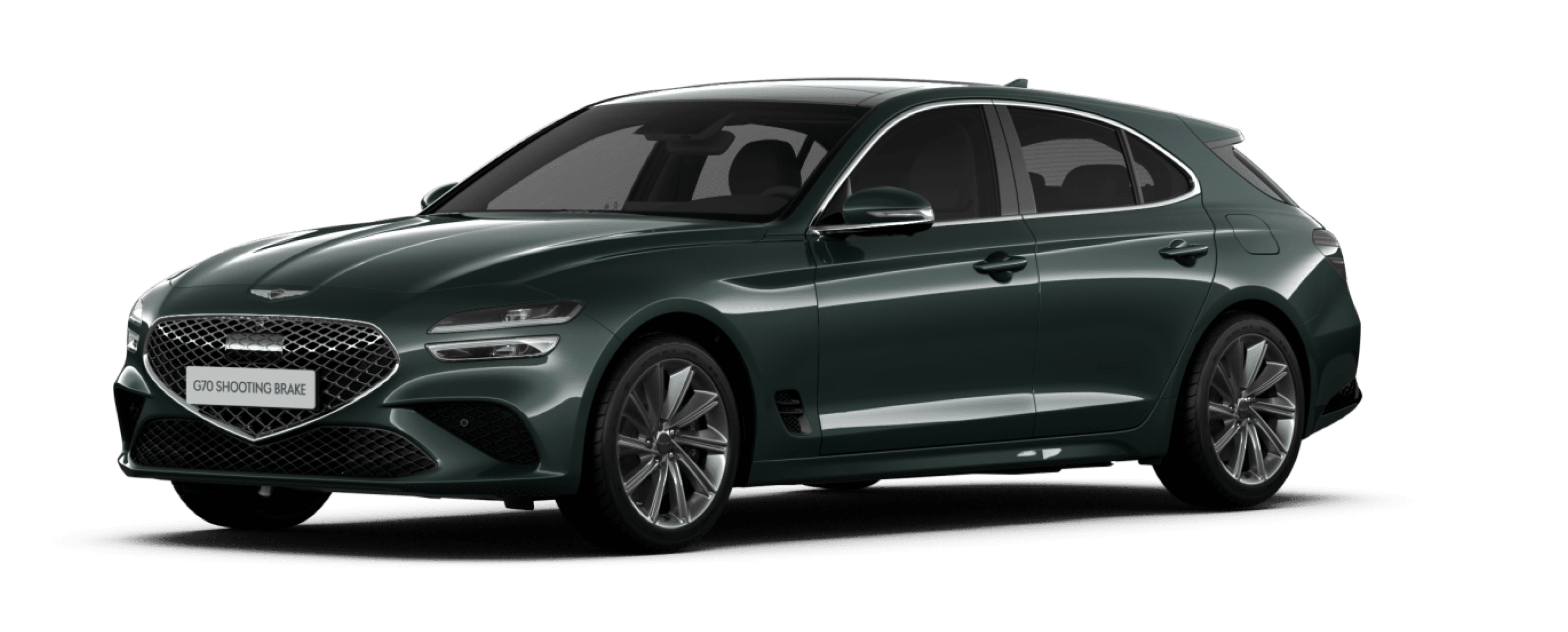 G70 shooting brake Standard Model in glossy Hallasan Green