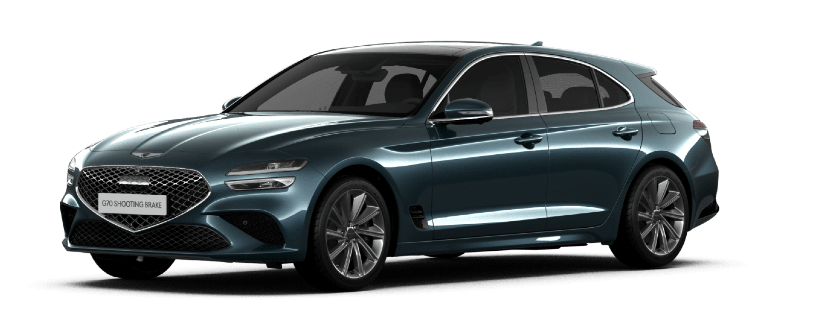 G70 shooting brake Standard Model in glossy Tasman Blue