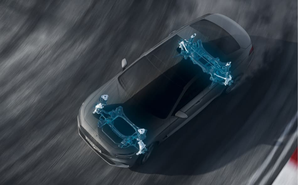 G70 Shooting Brake's suspension system.