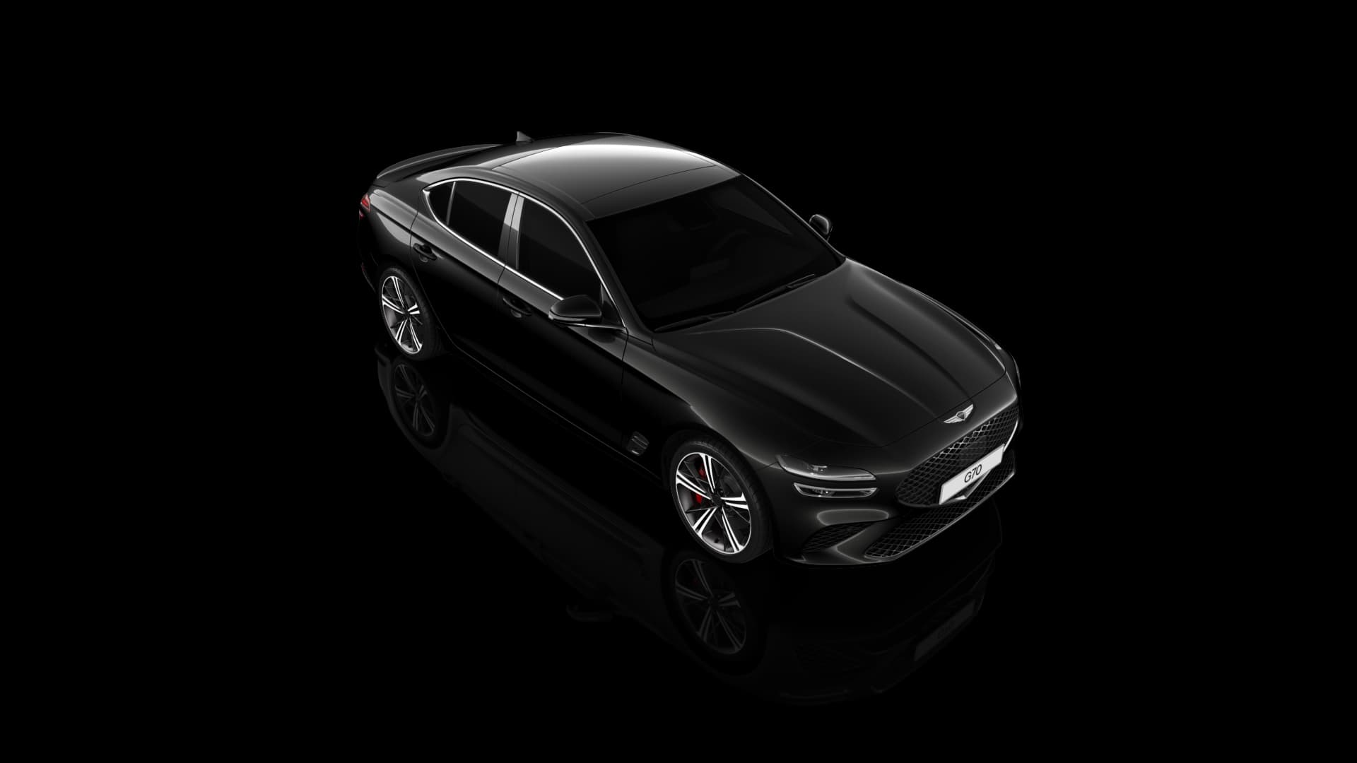 The G70 Sports model in Vik Black,  AWD model.