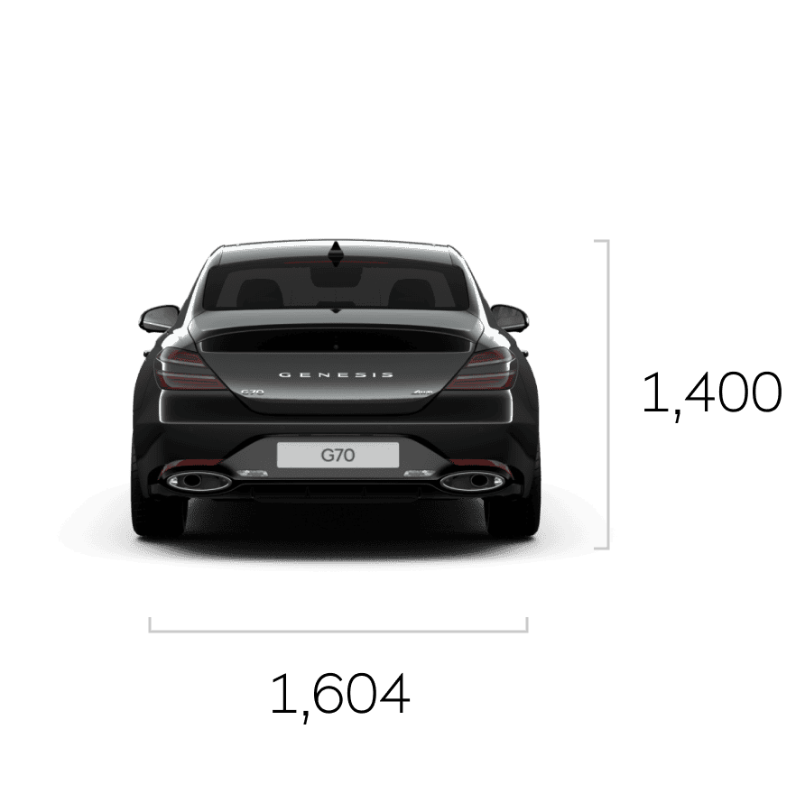 The front, side, and rear of Vik Black G70 are shown in that order.