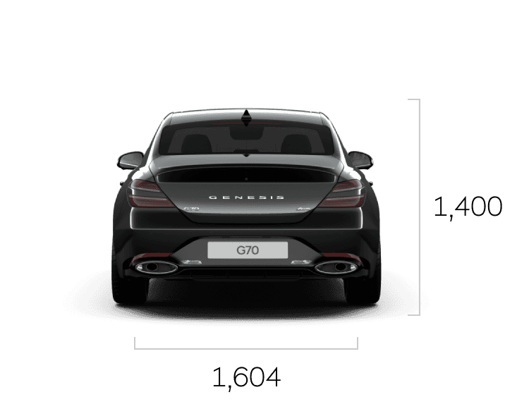 The front, side, and rear of Vik Black G70 are shown in that order.