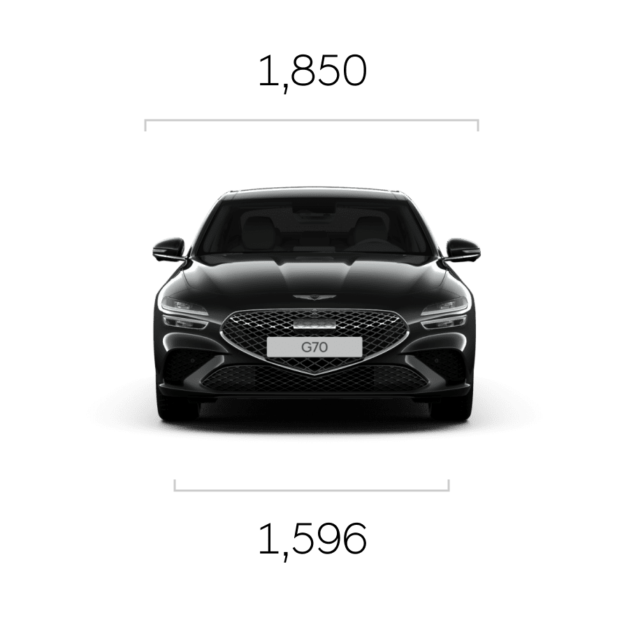 The front, side, and rear of Vik Black G70 are shown in that order.